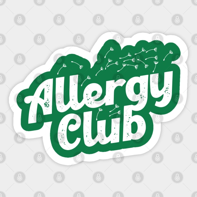 Allergy Club Sticker by darklordpug